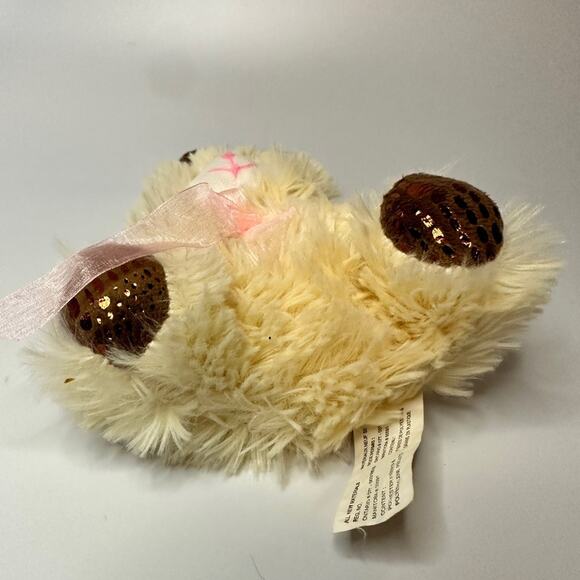 Extra Fluffy Bunny Plush Cream and Brown rabbit Greenbrier Stuffed animal - Picture 6 of 6